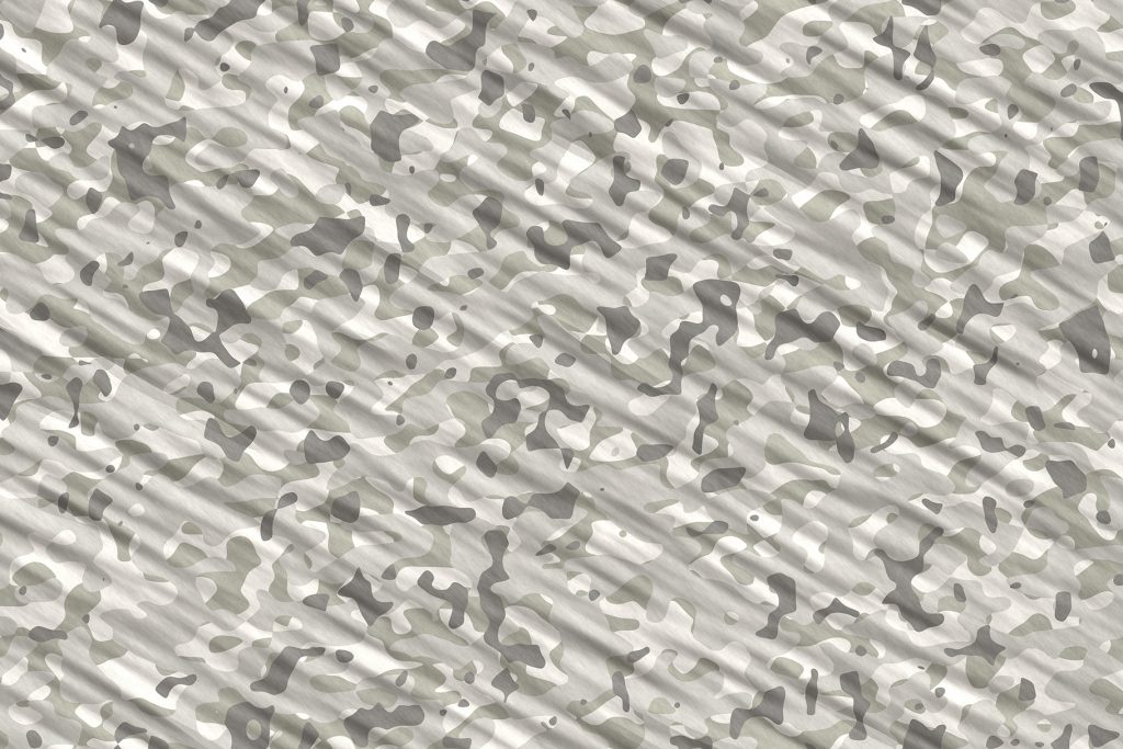 Gray White Camouflage Background. Military Camo Clothing Texture. Seamless Combat Uniform.