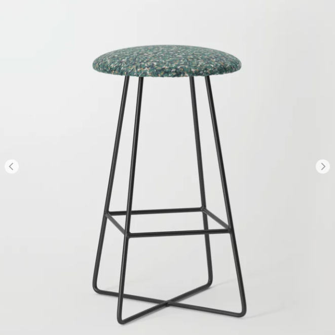 Green Beige Army Camouflage Bar Stool
