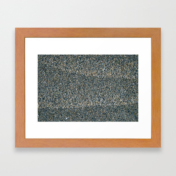 Gray Sand Framed Art Print