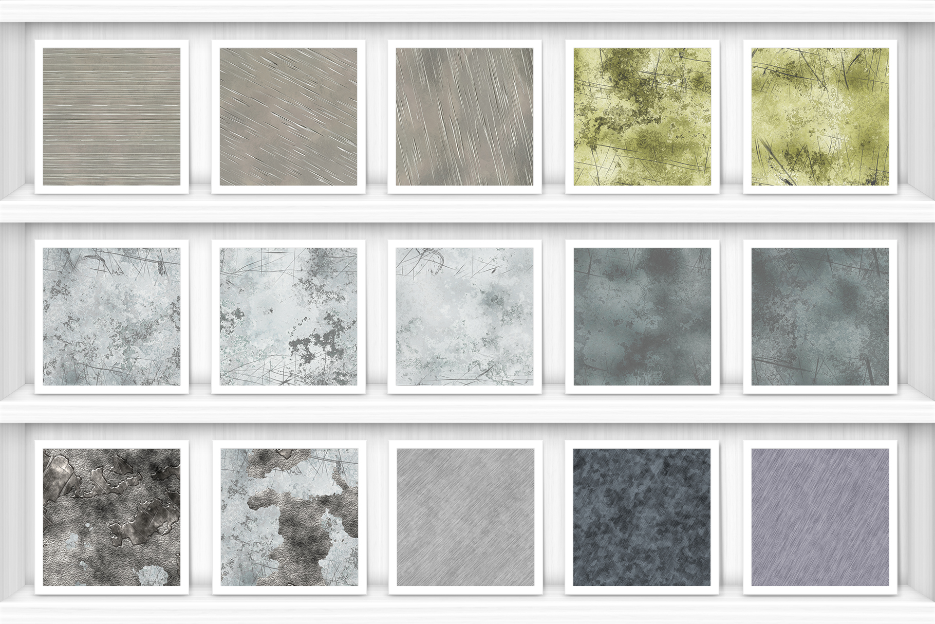 Scratched Metal Background Textures Preview Set 2