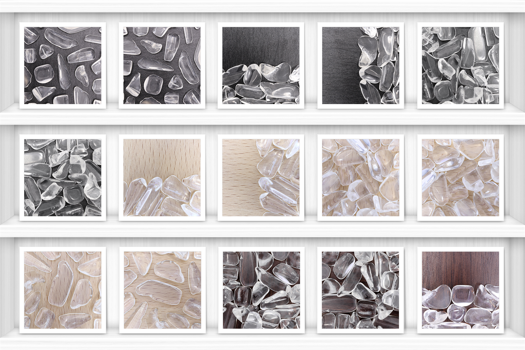Clear Quartz Background Textures Showcase Shelves Samples Preview