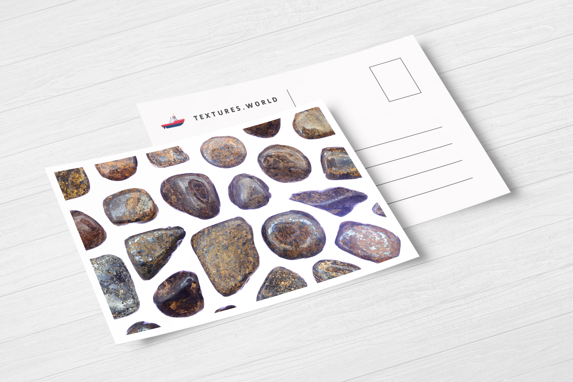 Postcard Bronzite Background Textures Modern Poster Preview