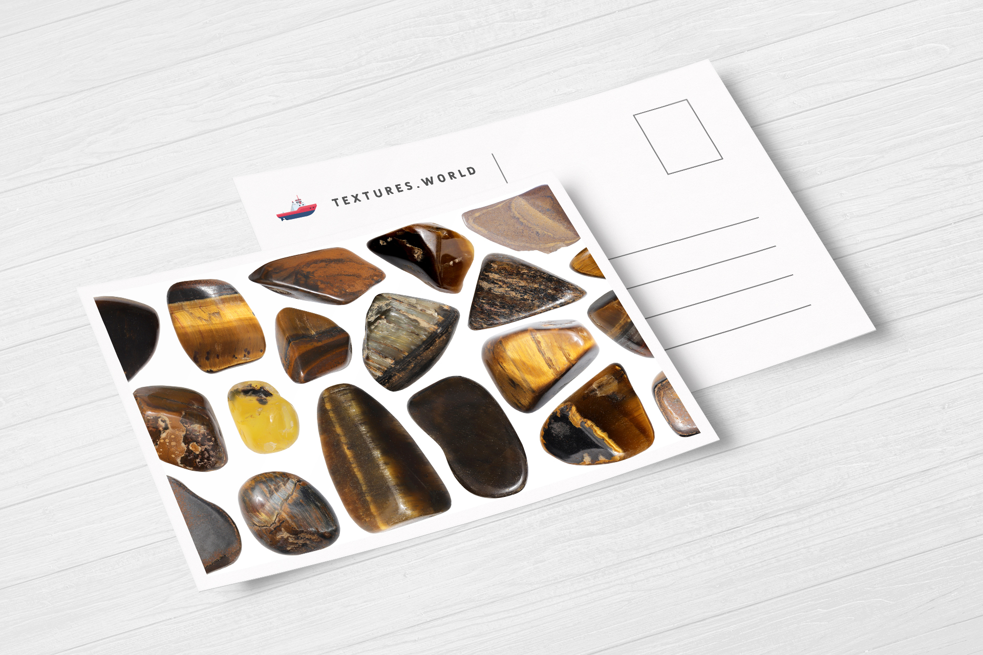 Postcard Tiger's Eye Background Textures Modern Poster Preview