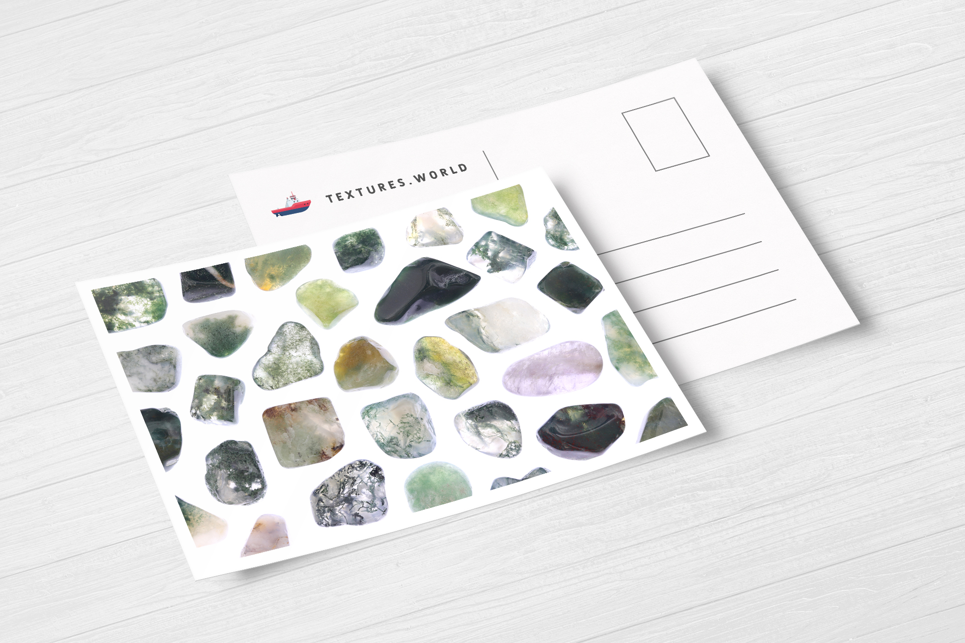 Postcard Moss Agate Background Textures Modern Poster Preview