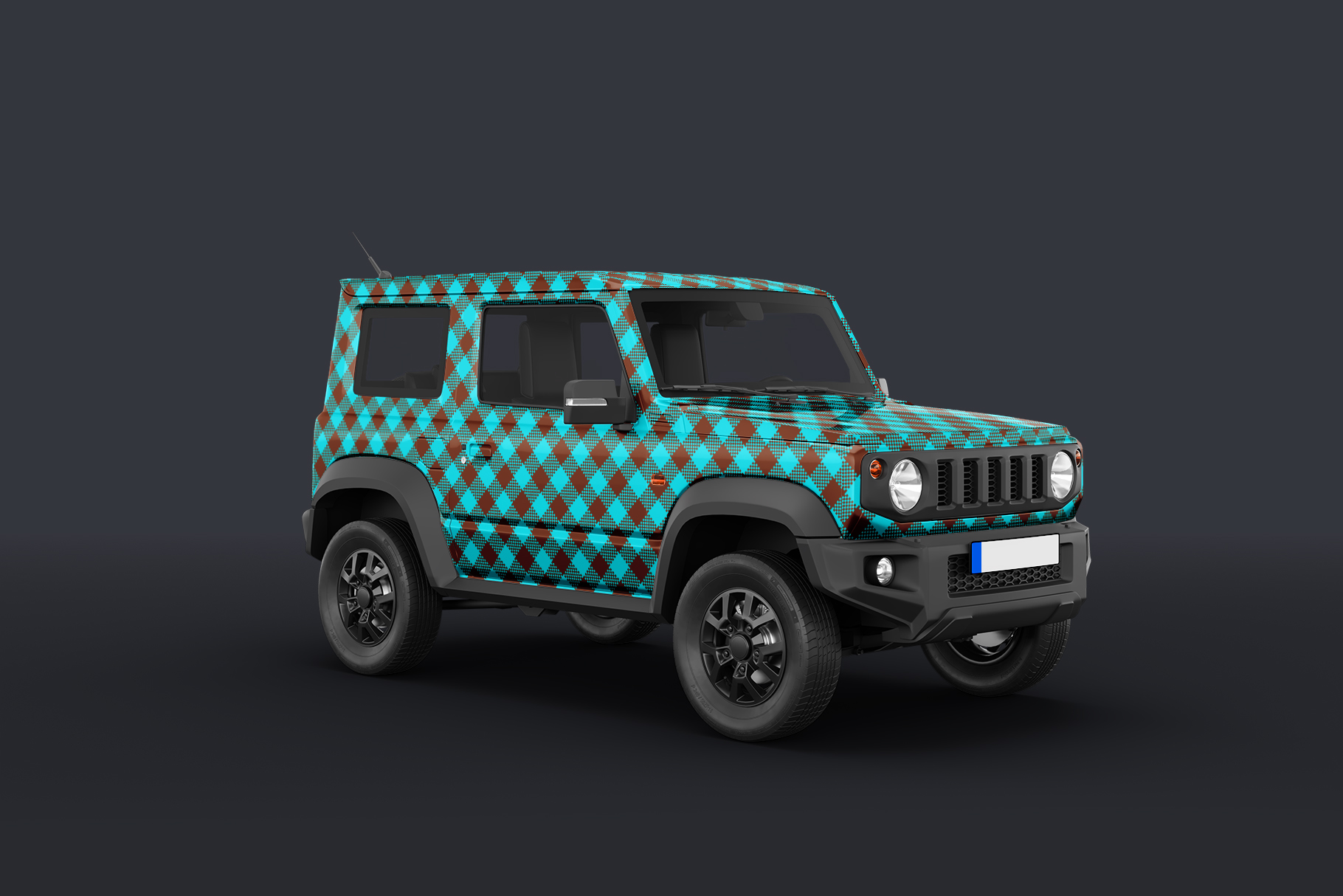 100 Gingham Check Patterns Jeep Car Application Preview