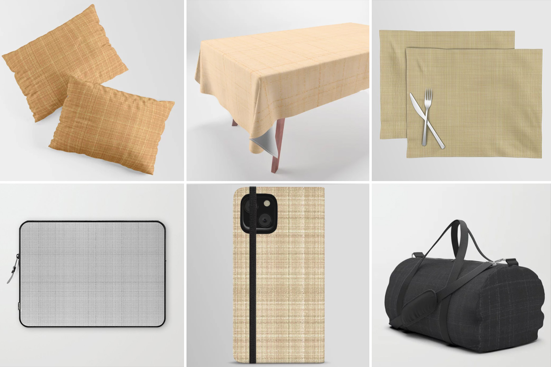 15 Burlap Texture Backgrounds Products Application Showcase