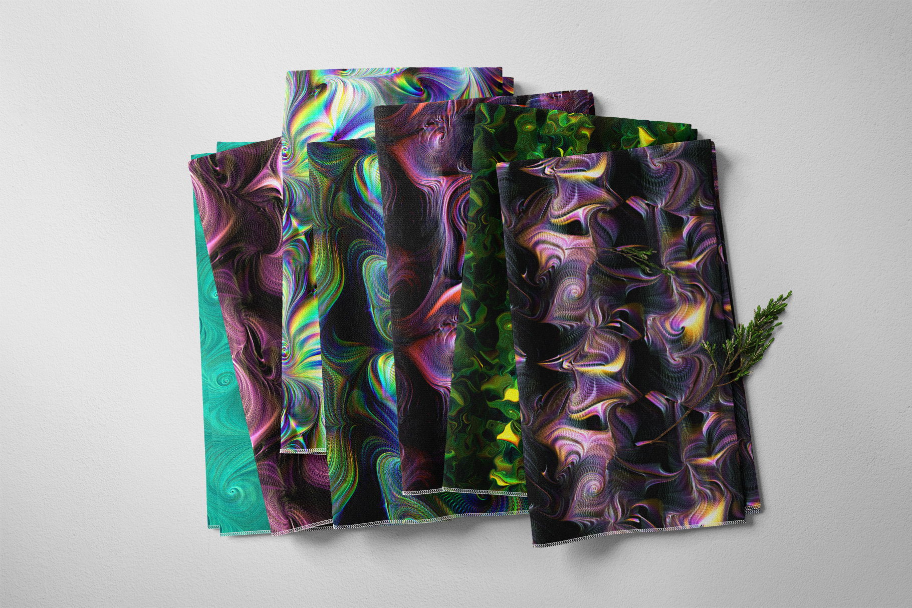 25 Mystic Twirls Background Textures Textile Fabric Towels Preview