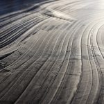 Ice Lines Pattern Surface Background Texture. Wavy Drawings of I