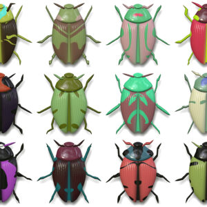 10 Beetle Collection Backgrounds Preview Set