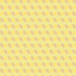 Yellow Honey Seamless Cube Pattern Background. Isometric Blocks