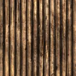 Seamless Wood Logs Wall Surface Background Texture. 3D Rendering
