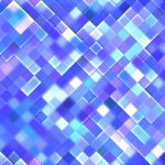 Blue Seamless Bright Square Background. Colorful Mosaic Grid Lig