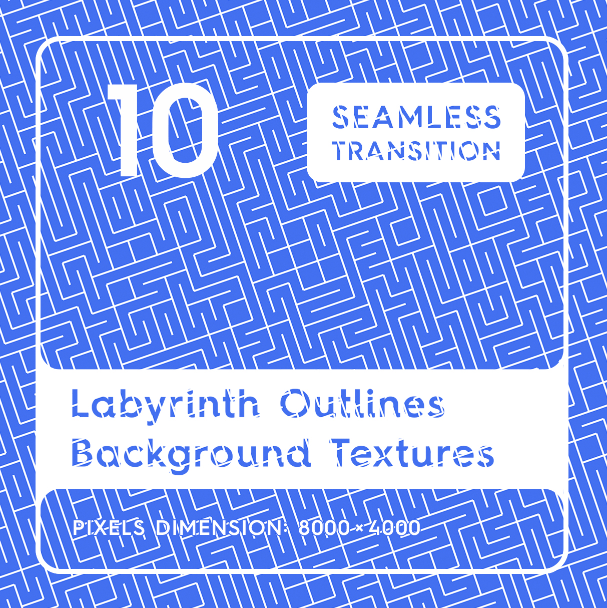 10 Labyrinth Outlines Background Textures