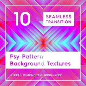 10 Seamless Psy Pattern Background Textures