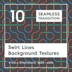 10 Swirl Lines Background Textures