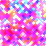 White Red Blue Lilac Seamless Bright Square Background. Colorful