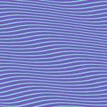 Blue Violet Seamless Hypnotic Waves Background. Stylish Colorful