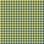 Yellow Blue Seamless Houndstooth Pattern Background. Traditional