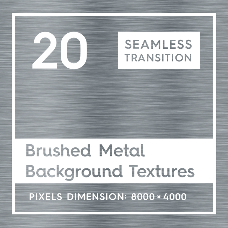 20 Brushed Metal Seamless Background Textures