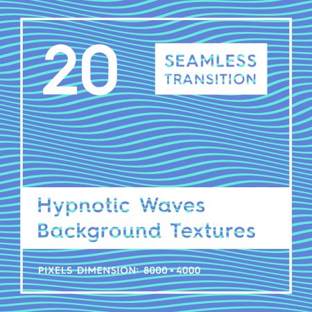 20 Seamless Hypnotic Waves Background Textures