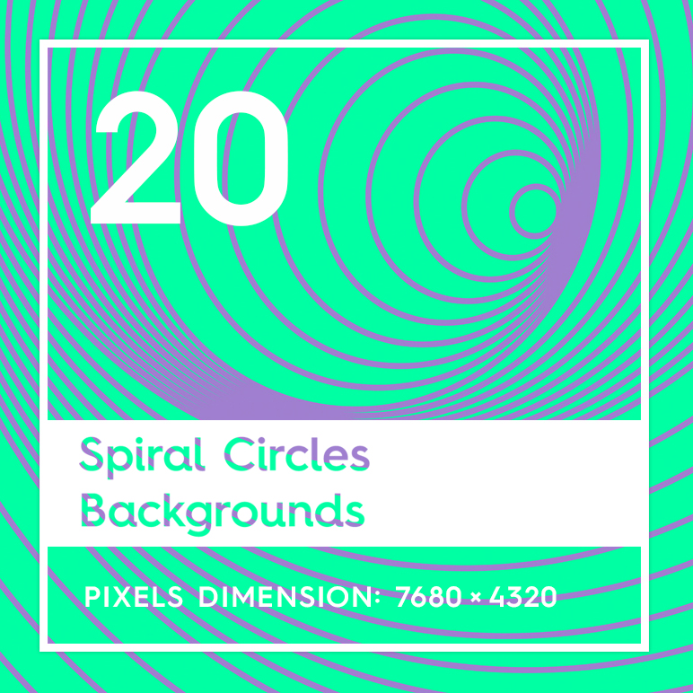 20 Spiral Circles Backgrounds