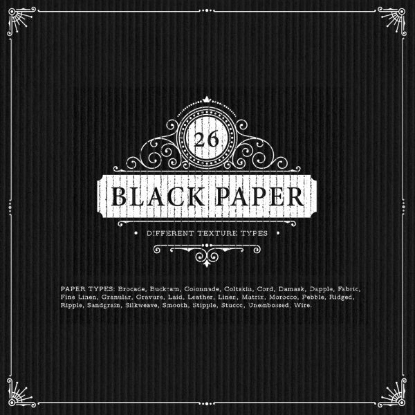 26 Black Paper Textures