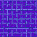 Blue Violet Turquoise Seamless Outline Labyrinth Background. Maz