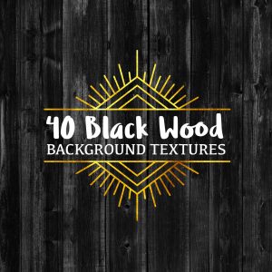 40 Black Wood Background Textures