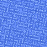 Blue White Seamless Outline Labyrinth Background. Maze Path Puzz