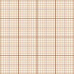 Orange Seamless Millimeter Paper Background. Tiling Graph Grid T