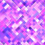 Lilac Seamless Bright Square Background. Colorful Mosaic Grid Li