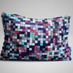 Pillow Design with Tiling Colored Squares