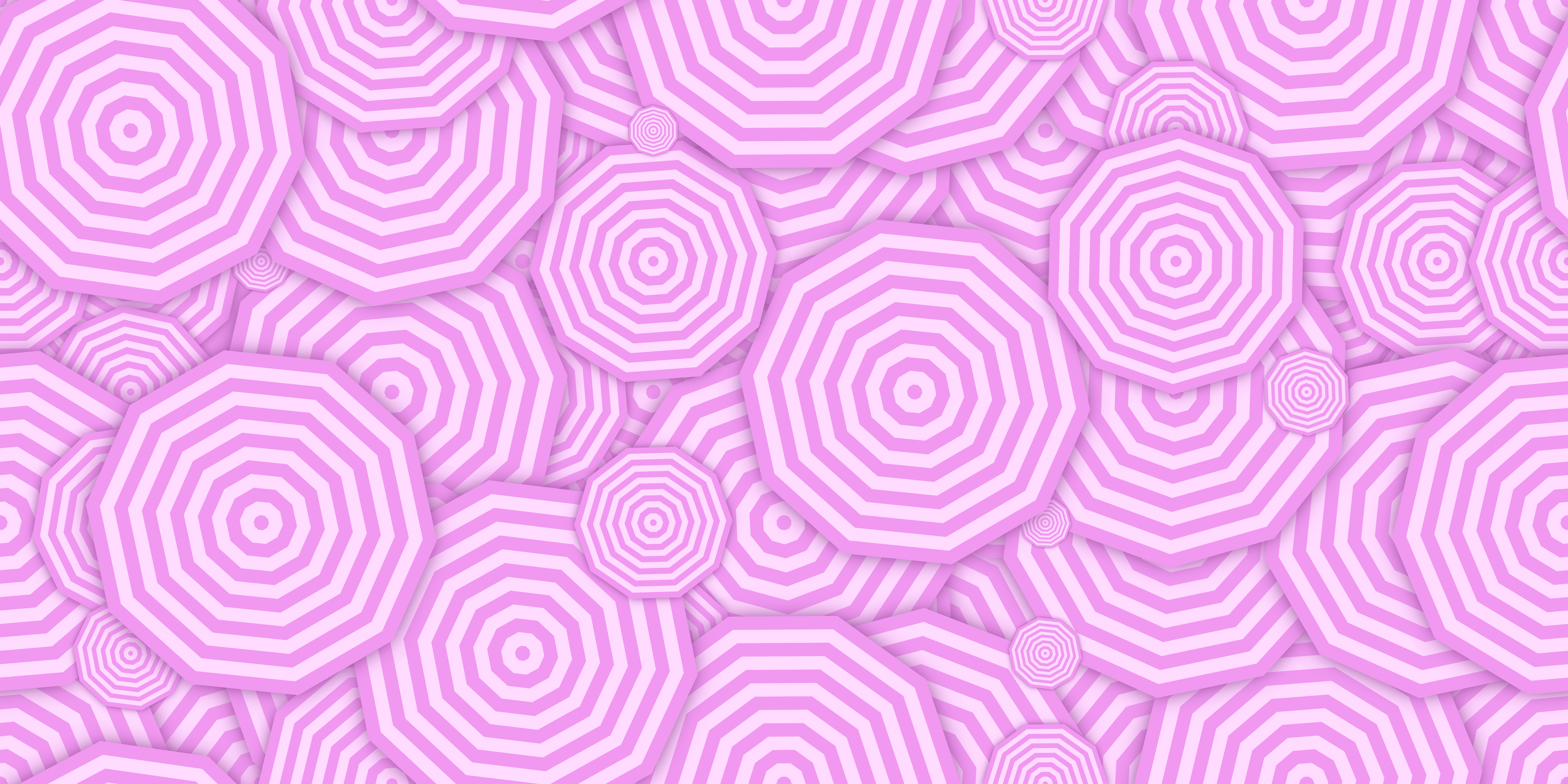 Pink concentric polygons background