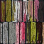 Colored Weathered Wood Board Panel Texture. Vintage Rough Wooden