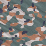 Army Camouflage Background. Military Camo Clothing Texture. Seamless Combat Uniform.