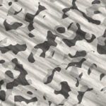 Gray Army Camouflage Background. Military Camo Clothing Texture. Seamless Combat Uniform.