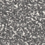 Gray Camouflage Background. Military Camo Clothing Texture. Seamless Combat Uniform.