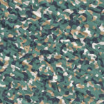 Forest Camouflage Background. Military Camo Clothing Texture. Seamless Combat Uniform.