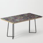 Colored Old Painted Wood Cubes Coffee Table