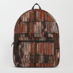 Colored Old Painted Wood Planks Backpack