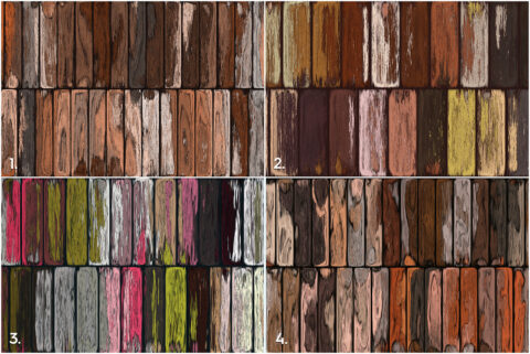 10 Old Painted Planks Textures