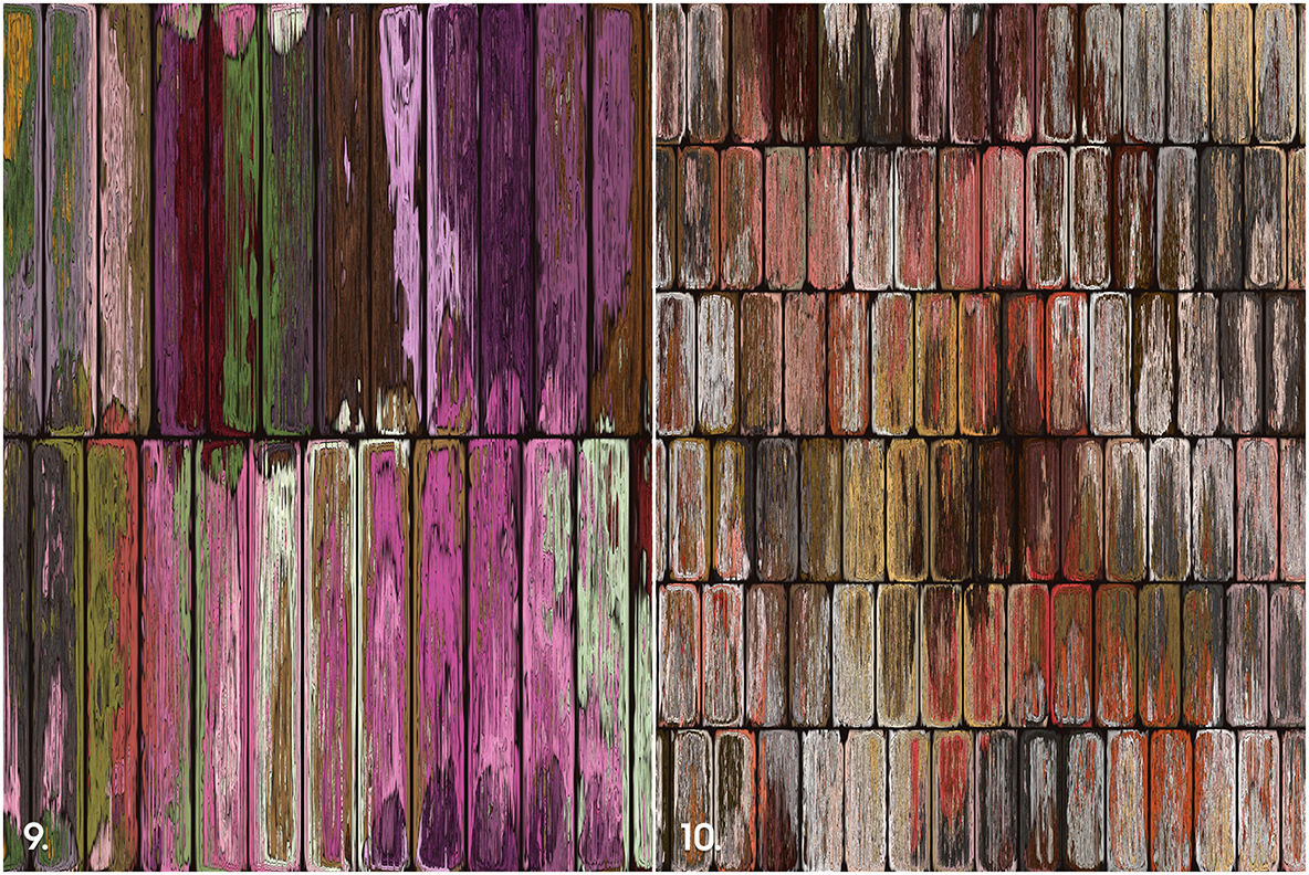 10 Old Painted Planks Textures
