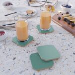Green Rubber Flooring Coasters