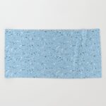 Sky Blue Rubber Flooring Beach Towels