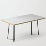 White Rubber Flooring Coffee Table