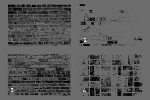 Bricks Wall Texture Overlays Preview Set 1