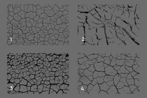 Cracked Dirt Texture Overlays Preview Set 1