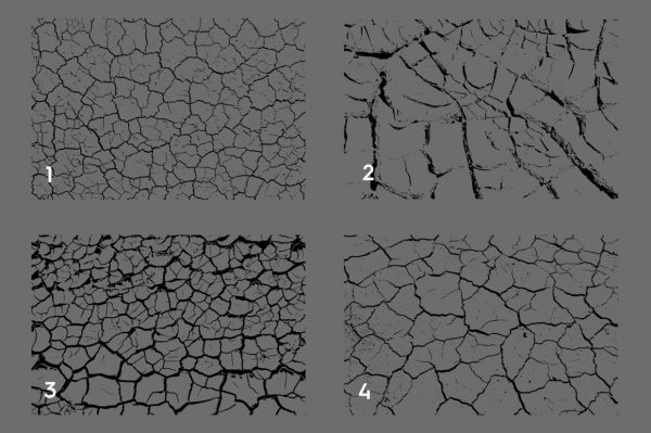 Cracked Dirt Texture Overlays Preview Set 1