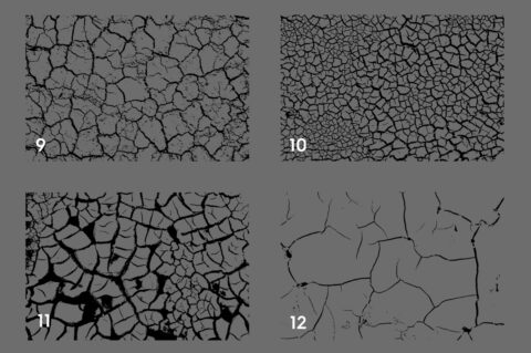 Cracked Dirt Texture Overlays Preview Set 3