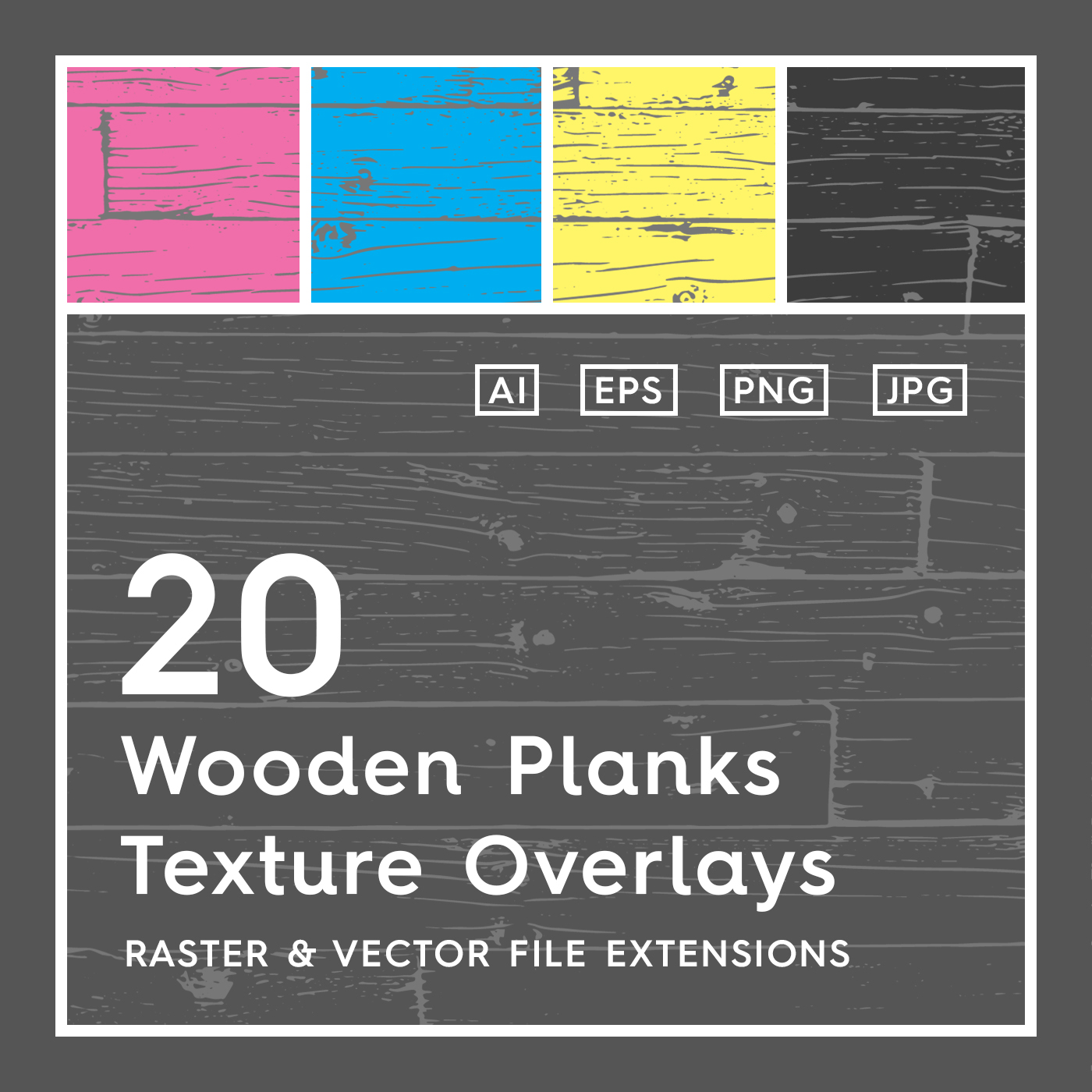 20 Wooden Planks Textures Overlay Header Preview